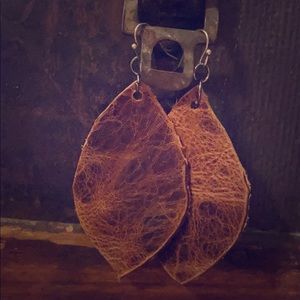 Leather earrings